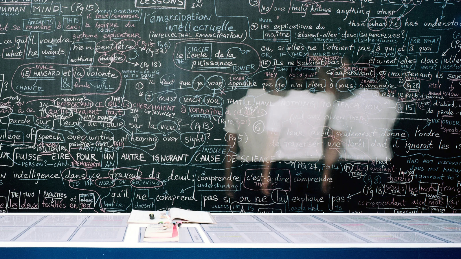 Installation view of AGA: Education and Emancipation.